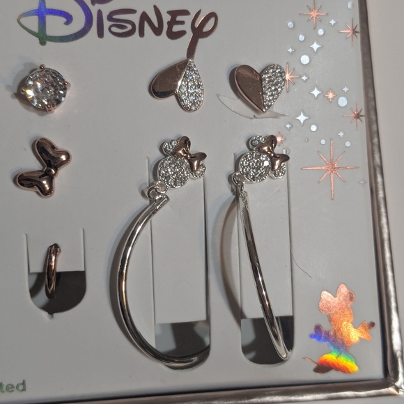 Disney Silver Plated Earring Set of 5 - Picture 4 of 6